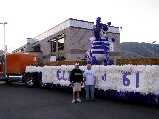 Thanks to Norm Maero who cordinated our float building with ABC Construction and some of their employees and also to Alan Jensen who let us use his truck and trailer and then drove it for us in the parade.